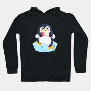 Cute Penguin First time Swimming Hoodie